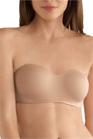 Amoena Barbara Strapless Padded Underwire Bra #2457 - Sand