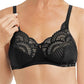 Amoena Karolina Wire-Free Black Pocketed Bra | Black/Sand | #44763