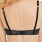 Wired Pocketed Black Bra