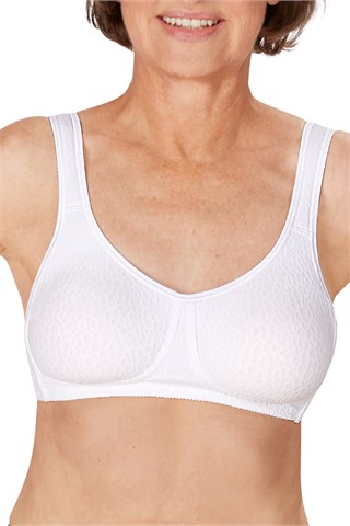 Amoena Mona Wire Free Bra - White #2606