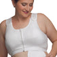 Nearly Me Post-Surgical Light Compression Post-Op White Bra #510