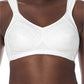 Amoena Nora Wire-Free Mastectomy White Bra #2555N