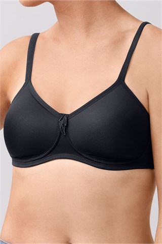 Amoena Lara Padded Wire-Free Bra | Black | #2675