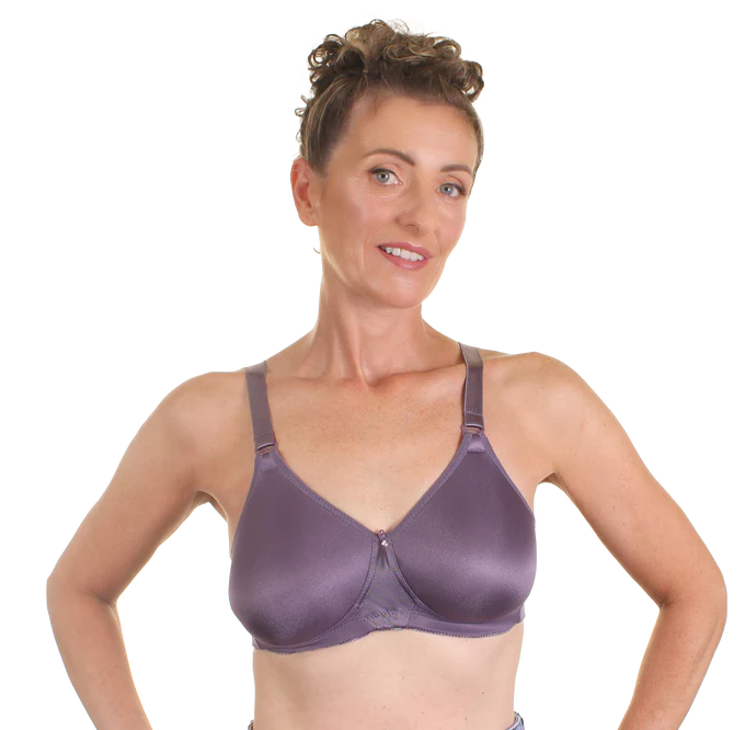 Purple TruLife Alexandra Seamless Molded Softcup Mastectomy Bra #4013