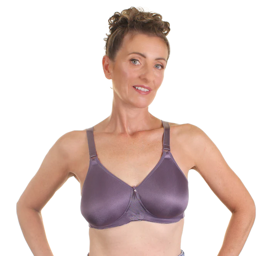 Purple TruLife Alexandra Seamless Molded Softcup Mastectomy Bra #4013