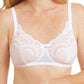 Amoena Karolina Wire-Free Bra | White / Light Nude | #44505