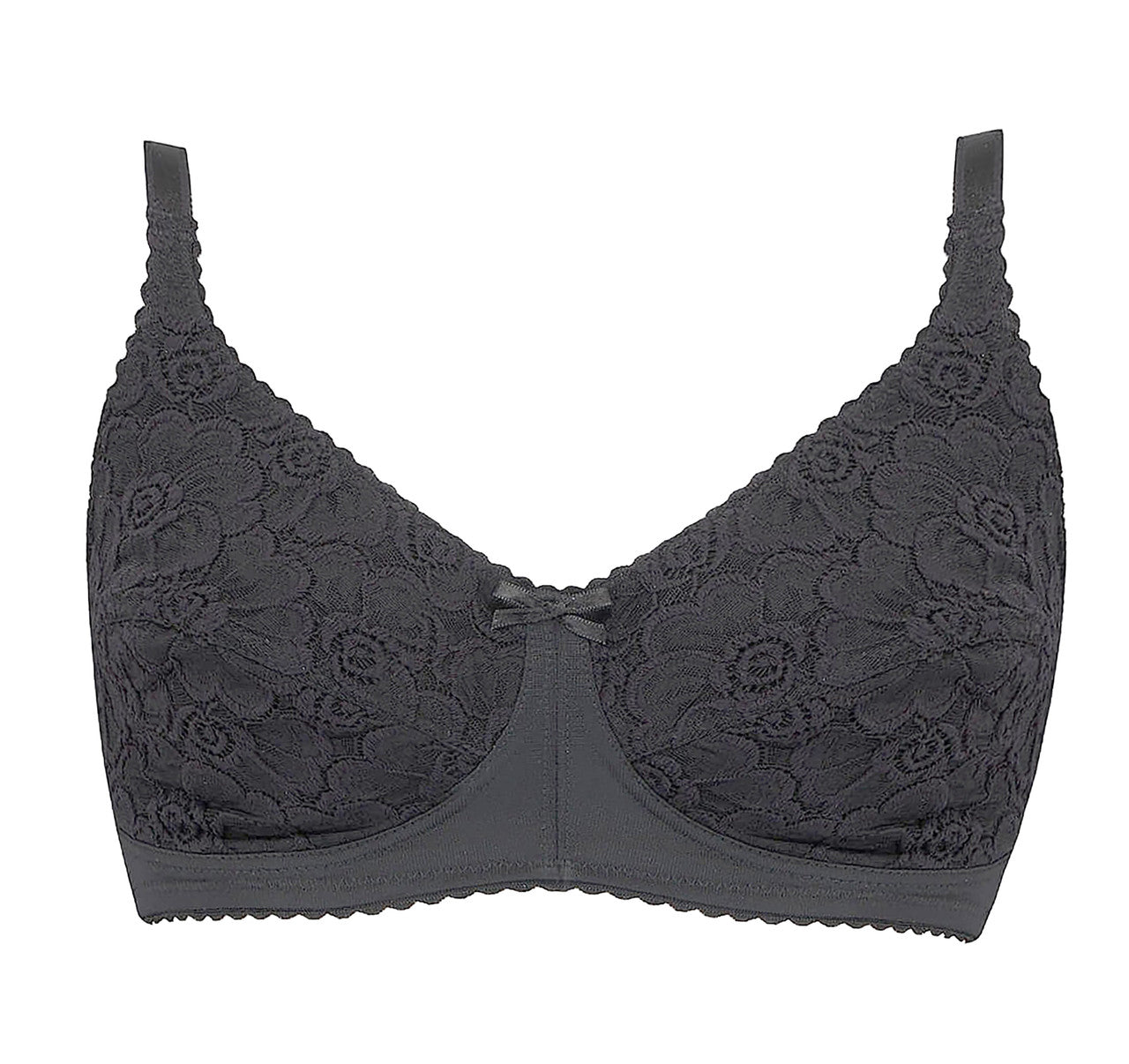 Nearly Me Elizabeth Post Mastectomy Lumpectomy Pocket Burgundy Black Bra | #6395