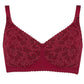 Nearly Me Elizabeth Post Mastectomy Lumpectomy Pocket Burgundy Red Bra | #6395