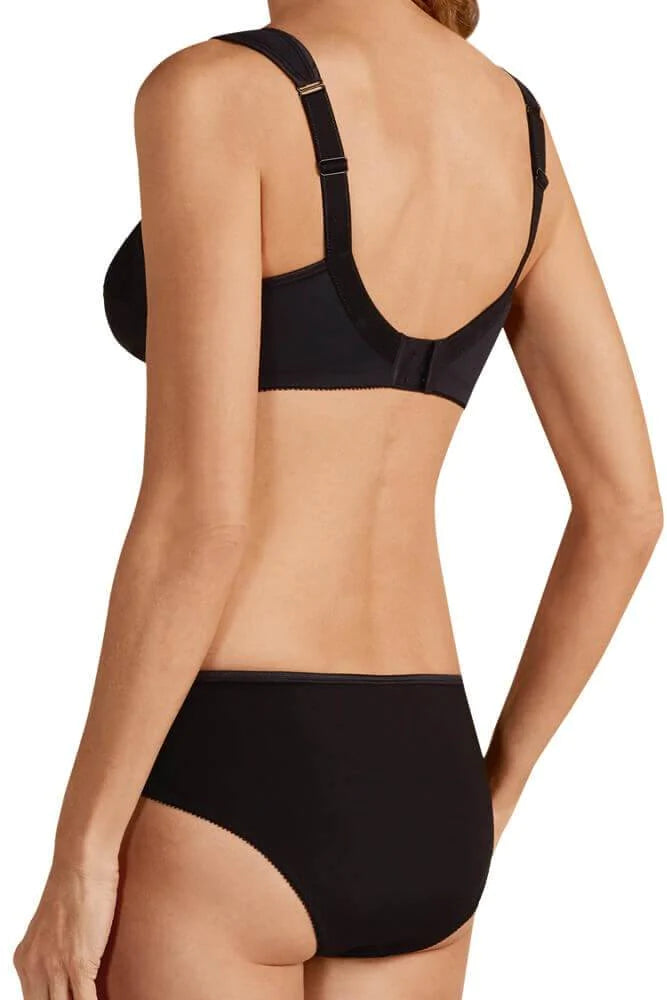Amoena Isadora Mastectomy Support Bra for Fuller Figures | Black | #44114