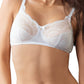 Amoena Karolina Wire-Free Bra | White / Light Nude | #44505