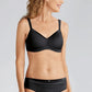 Amoena Lara Satin Wire-Free Black Mastectomy Bra | #44212