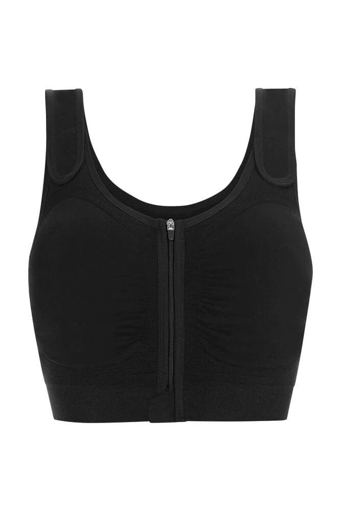 Amoena Leyla Post-Surgical Compression Bra | Black | #44606