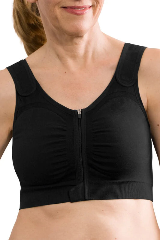 Amoena Leyla Post-Surgical Compression Bra | Black | #44606