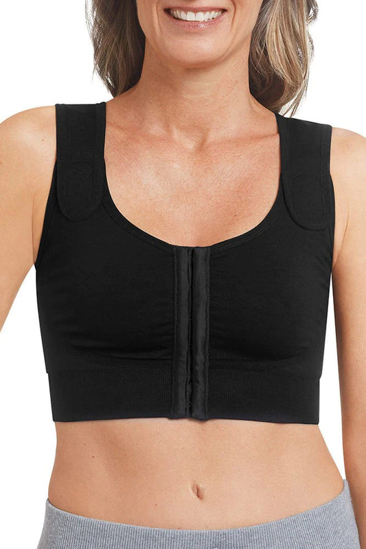 Amoena Sina Post-Surgical Seamless Bra | Black | #45008