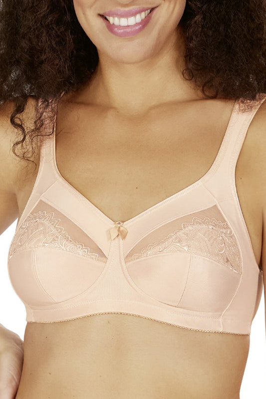 Amoena Isadora Mastectomy Support Bra for Fuller Figures I Blush Pink I #44804
