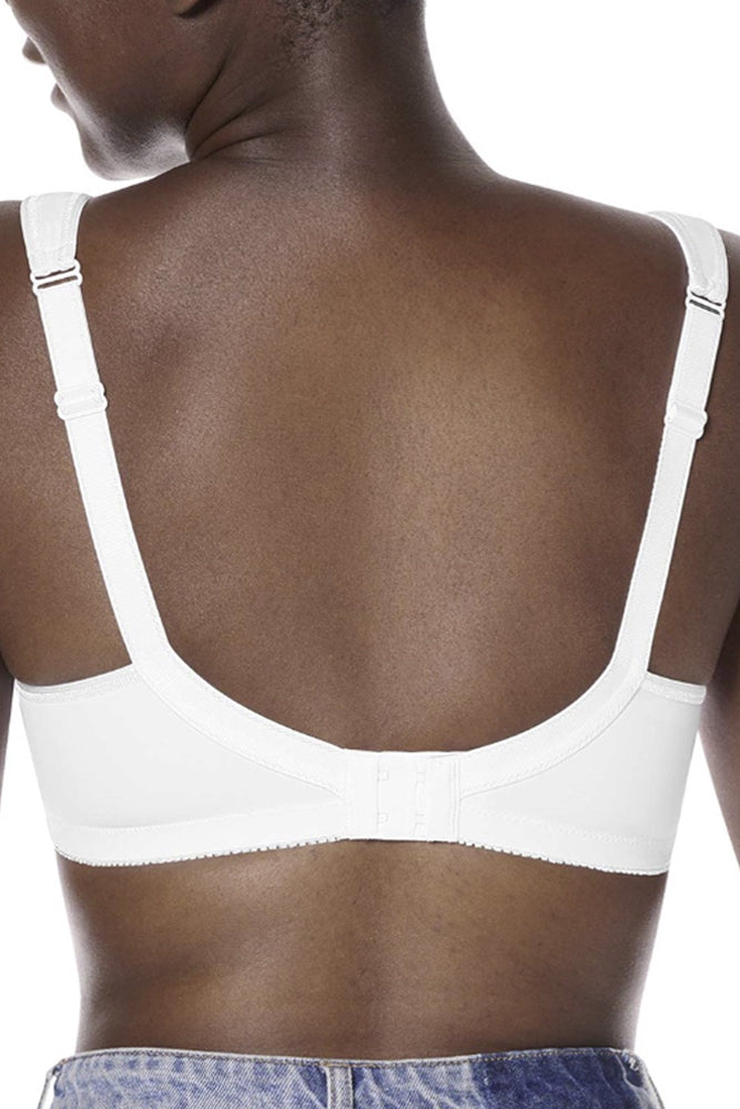 Amoena Isadora Mastectomy Support Bra for Fuller Figures I White I #2947